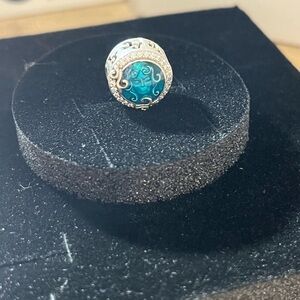 Elegant Silver and Blue Charm